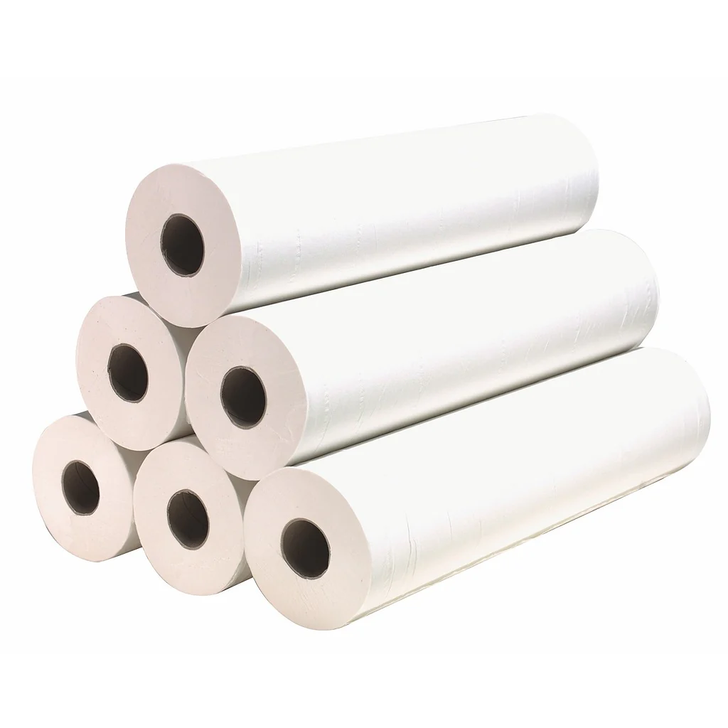 Draps d'examen médical lisses - Carton de 12 rouleaux 