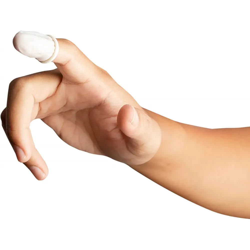 Doigtier roulés en latex - Sachet de 100 