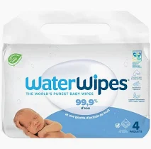 Lingettes waterwipes BB 4X60
