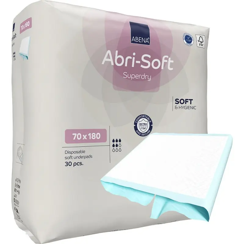 ALESE ABENA ABRISOFT SUPERDRY 70x180 / Paquet de 30