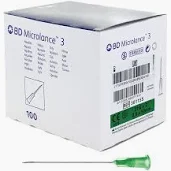 Aiguille Hypodermique  21G x 2 - 50 x 0,8mm / BD Microlance - Boîte de 100 VERT