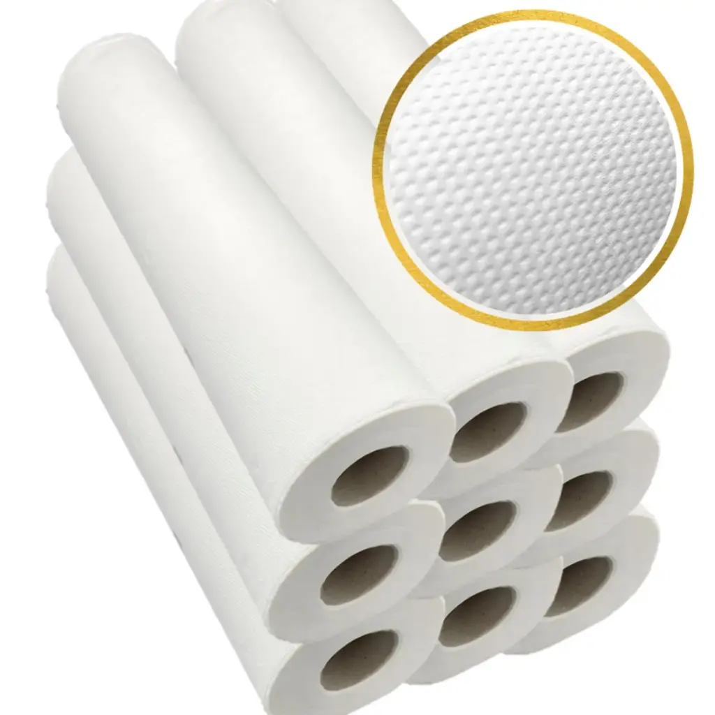 Draps d'examen gaufrés - Carton de 9 rouleaux