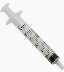 	Seringues 3 pièces avec embout Luer centré HelphA 5ml - Boîte de 100
