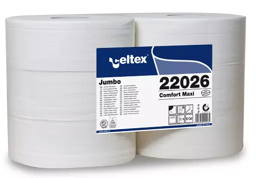 [22126F] Bobine Rouleau Papier hygiénique Maxi Jumbo 200m - Carton de 6