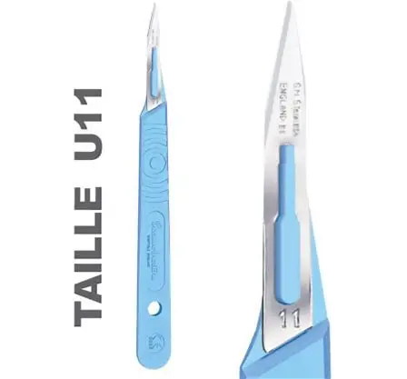 Bistouri à usage unique T11 - Boîte de 10 / Swann Mortonn