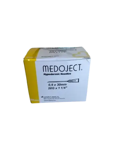 [CH20114] Aiguille Hypodermique 20G - 0,9x30mm /  Medoject - Boîte de 100